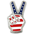 Peace Sign Fingers Pin